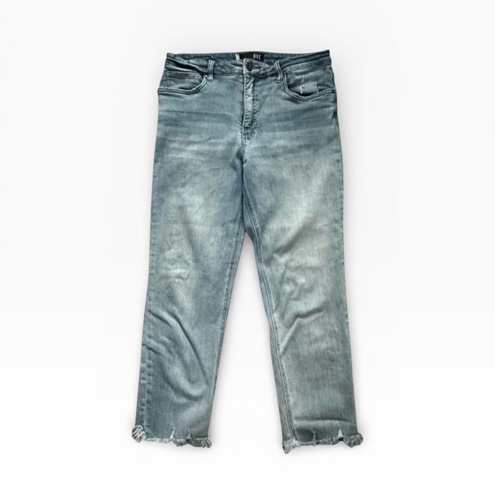 KUT Distressed Women's Ankle Jeans Raw Hem #147555 Size 10 - Picture 13 of 13